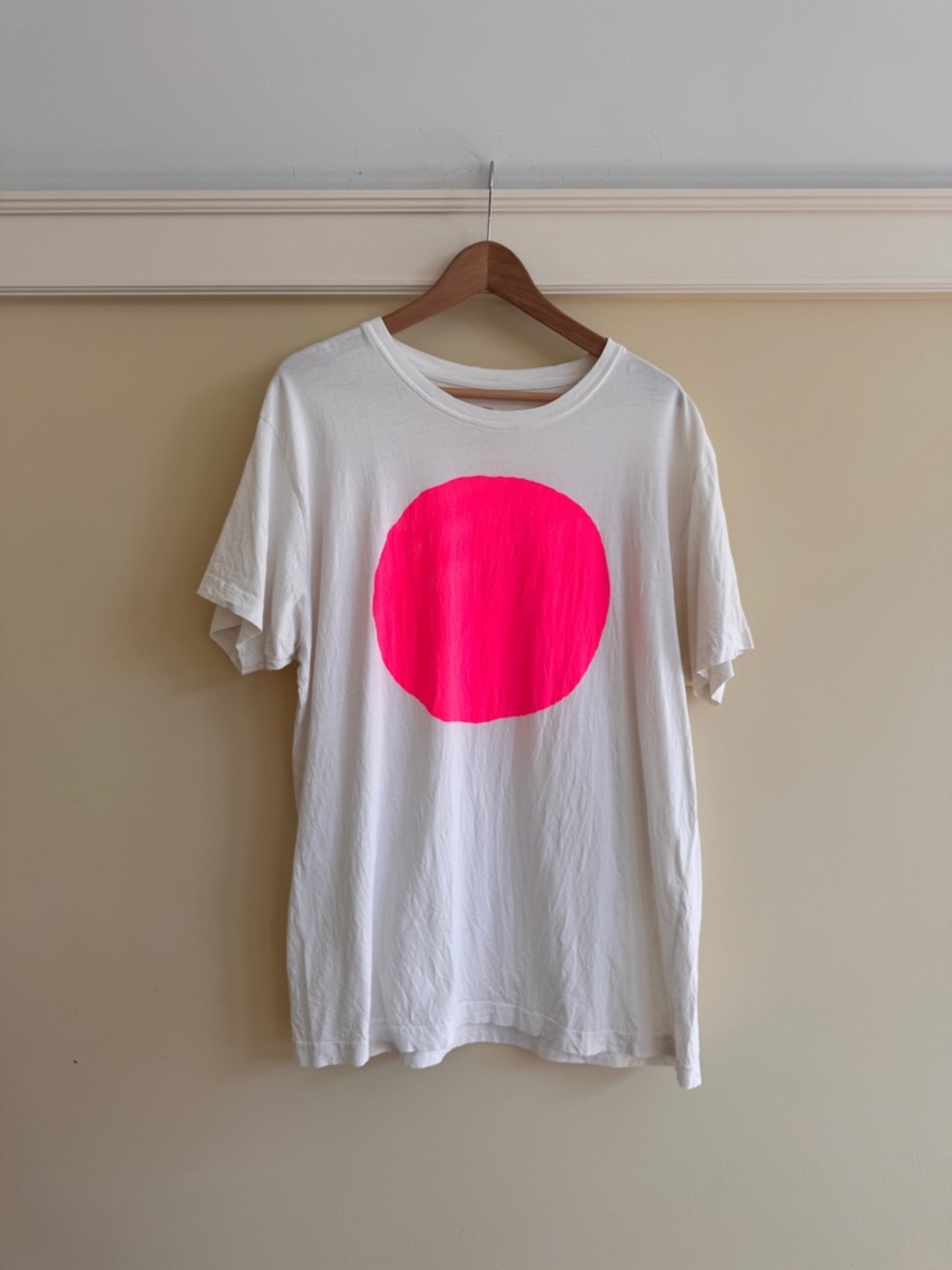 All Roads Design Co. Neon Pink Circle Tee XL | Organic Cotton